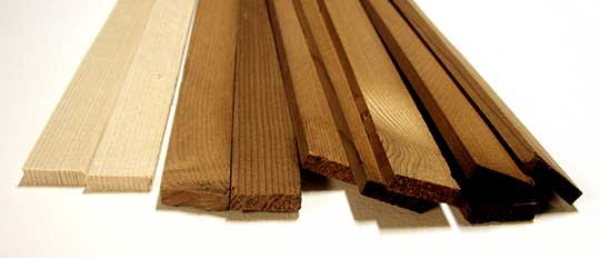 Heat treated fir strips