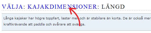Bread-crumb-navigering bild på rubriker