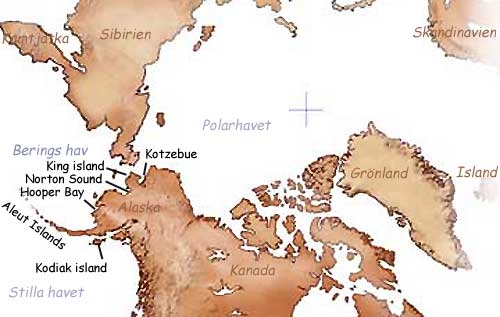 Karta över Alaska Karta över Alaska