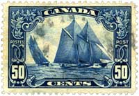 Kanadensiskt frimärke med Bluenose