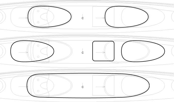 Three cockpit configurations