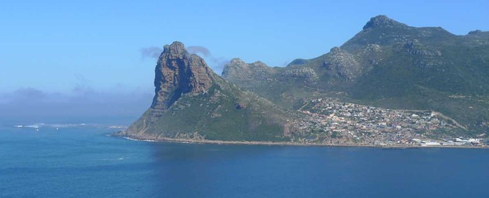 Utsikt från Chapmans Drive på väg mot Cape Point