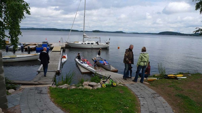 Nya Frej hann sällan upp på land mellan provturerna