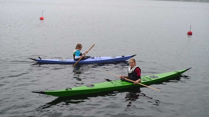 Guld och silver i slalomtävlingen: Märta och Agnes Wild