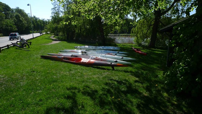 Aterra med surfskis att testa