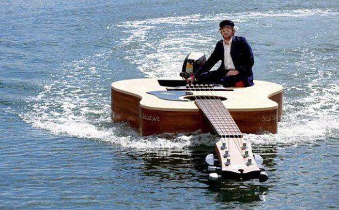 Guitar boat...