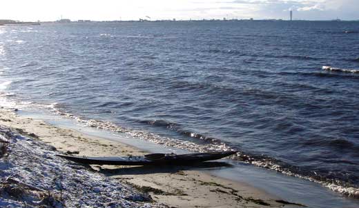 Lomma strand mot söder