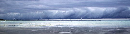 Click for a large photo Clouds over Malmö