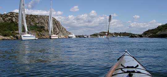 Sedvanlig trängsel i Albrektsunds kanal