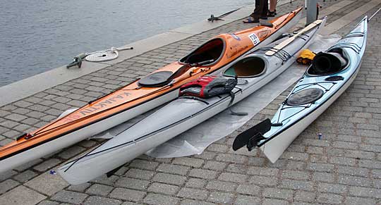 Kayaks everywhere