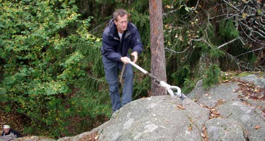 repklättring - 'bouldering light'