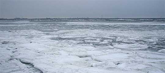 Winter beach at Lomma