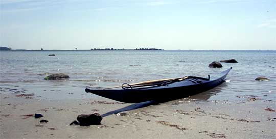 En paus på Salvikens norra strand