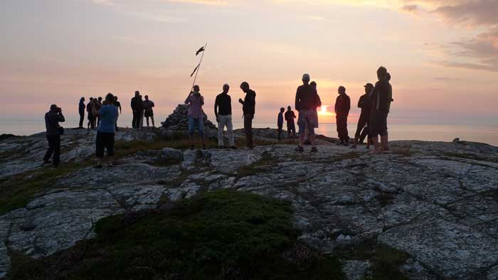 Solnedgång från toppen