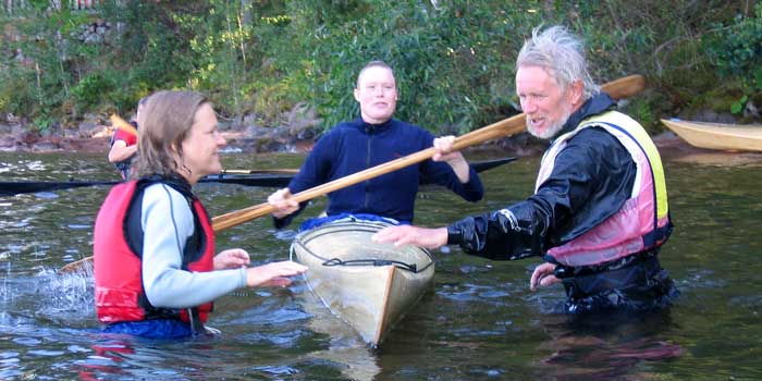 Teknik och säkerhet hos Petrus Kajak Sommen 2006. Foto: Jon Hörnell-Wiberg