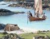 Illustrationer ur en bok med äventyrshistorier från Shetlandsöarna