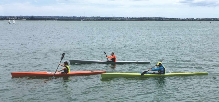 Two New Zealand Spindrifts and a Spray on the water