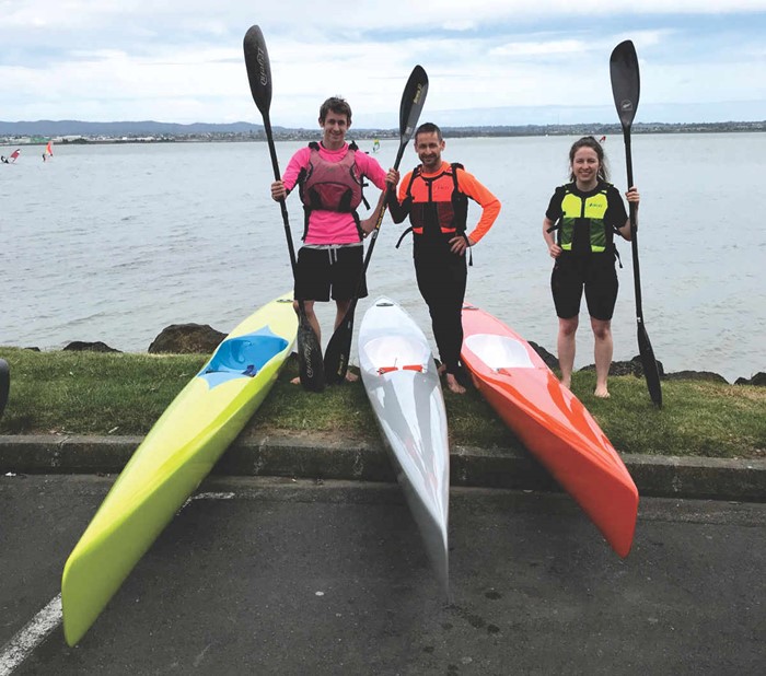 The Russels with their Spindrifts and Spray. Photo: Warwick Russel.