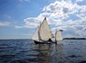 Inge Alméns 'Blåkråka' och Johan Lindbloms 'Sjögrisen' i Östergötlands skärgård. Foto: Johan Lindblom